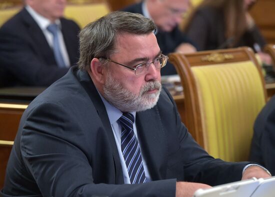 Russian Prime Minister Dmitry Medvedev chairs Government meeting