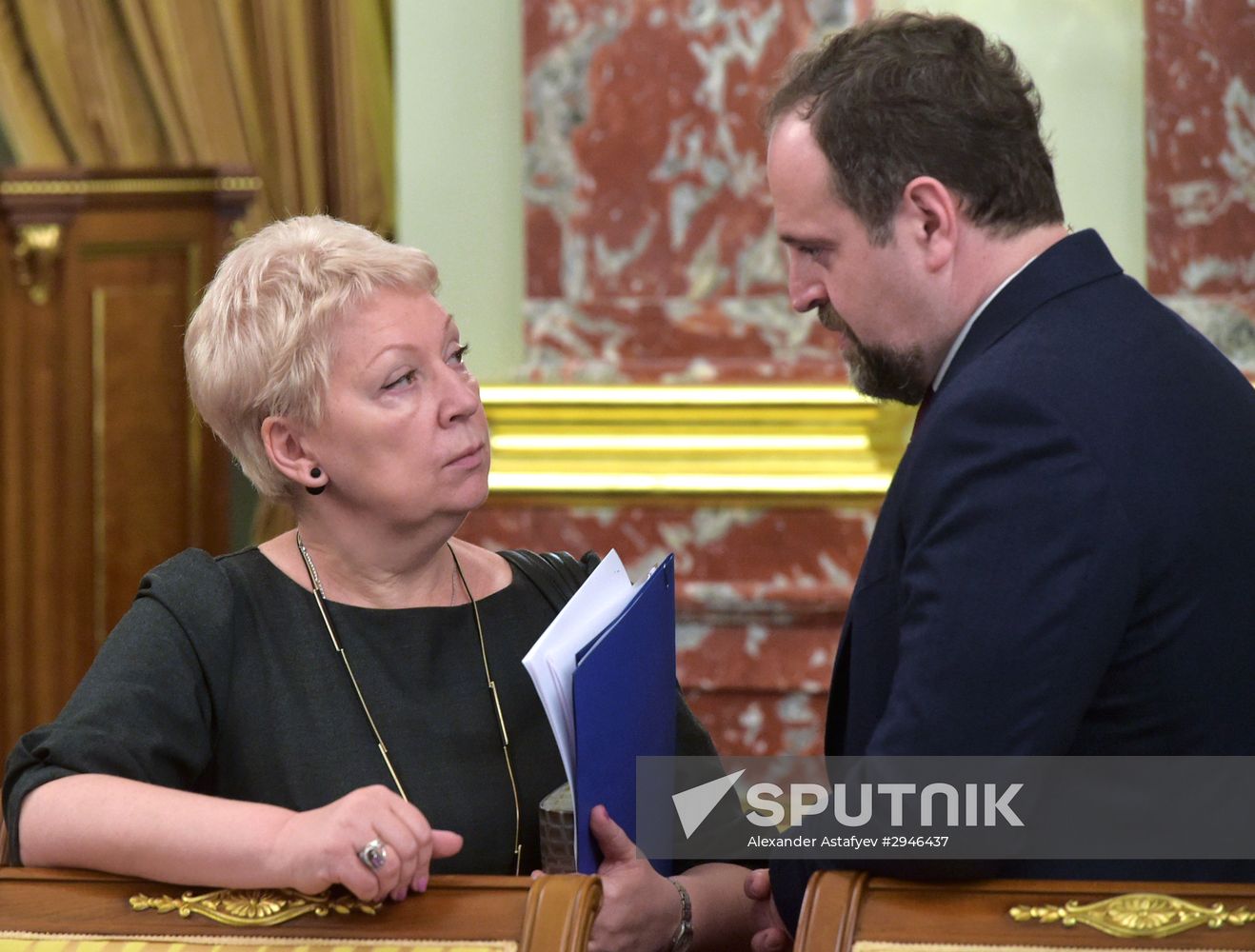 Russian Prime Minister Dmitry Medvedev held Russian federation government session