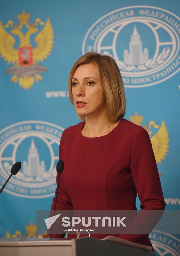 Russian Foreign Ministry Spokesperson Maria Zakharova's briefing on current foreign policy issues.
