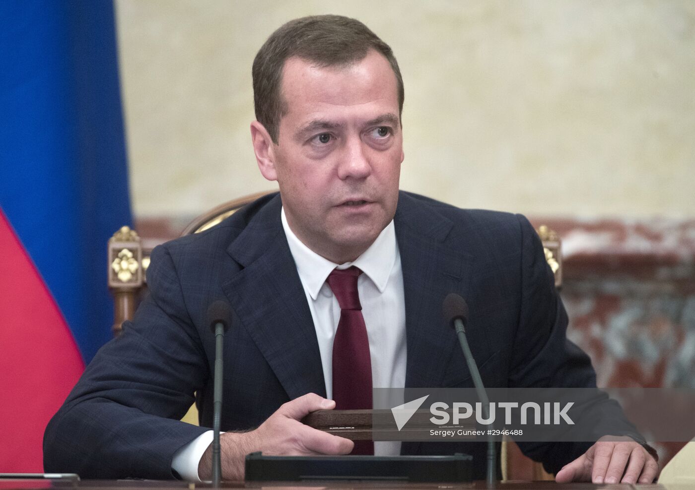 Russian Prime Minister Dmitry Medvedev held Russian federation government session