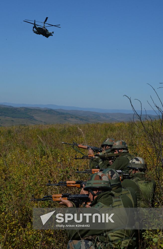 Indra-2016 Russia-India drills in Primorye Territory