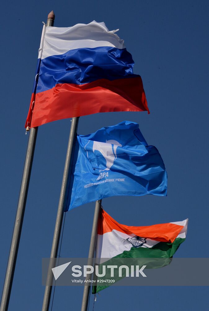 Indra 2016 Russian-Indian military exercise in Primorye Territory