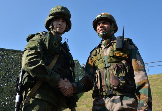 Indra 2016 Russian-Indian military exercise in Primorye Territory