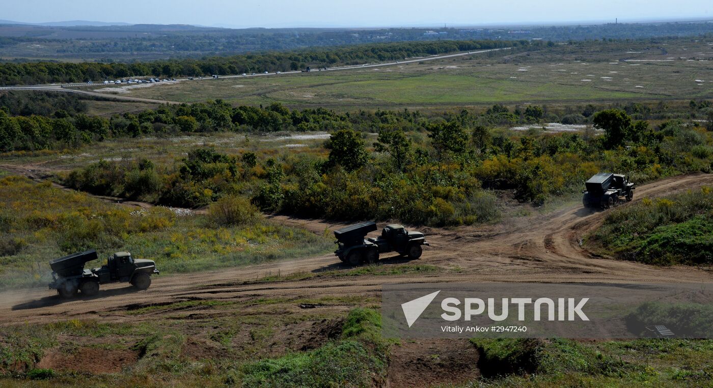 Indra 2016 Russian-Indian military exercise in Primorye Territory