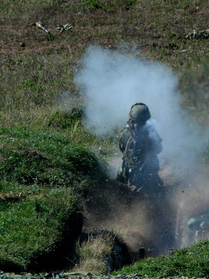 Indra 2016 Russian-Indian military exercise in Primorye Territory