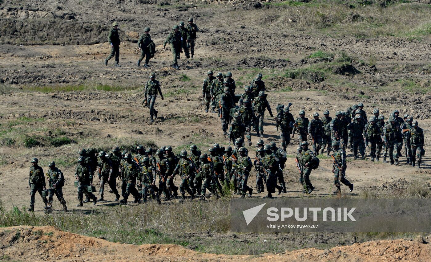 Indra 2016 Russian-Indian military exercise in Primorye Territory