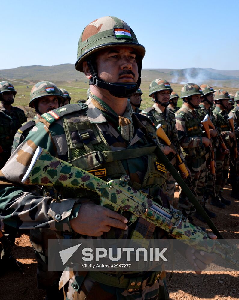 Indra 2016 Russian-Indian military exercises in Primorye Territory
