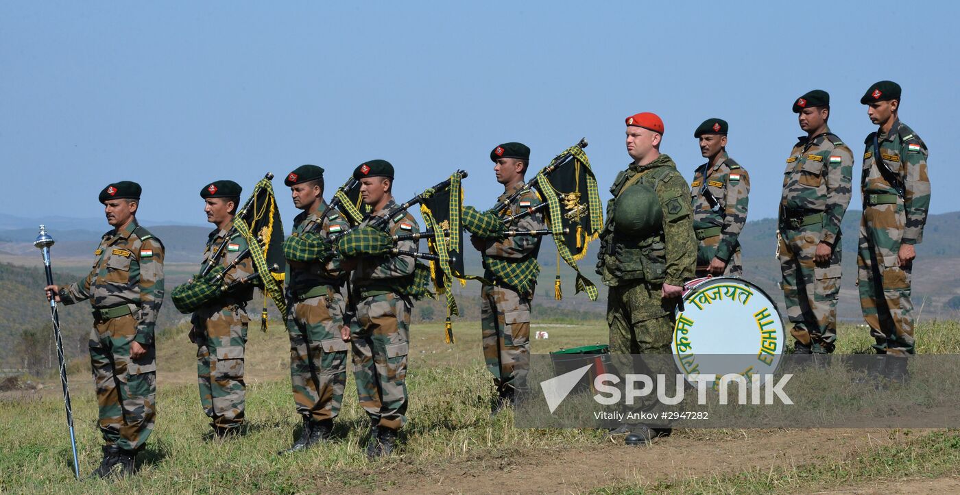 Indra 2016 Russian-Indian military exercise in Primorye Territory