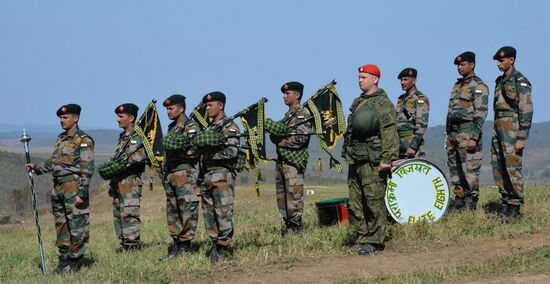 Indra 2016 Russian-Indian military exercise in Primorye Territory
