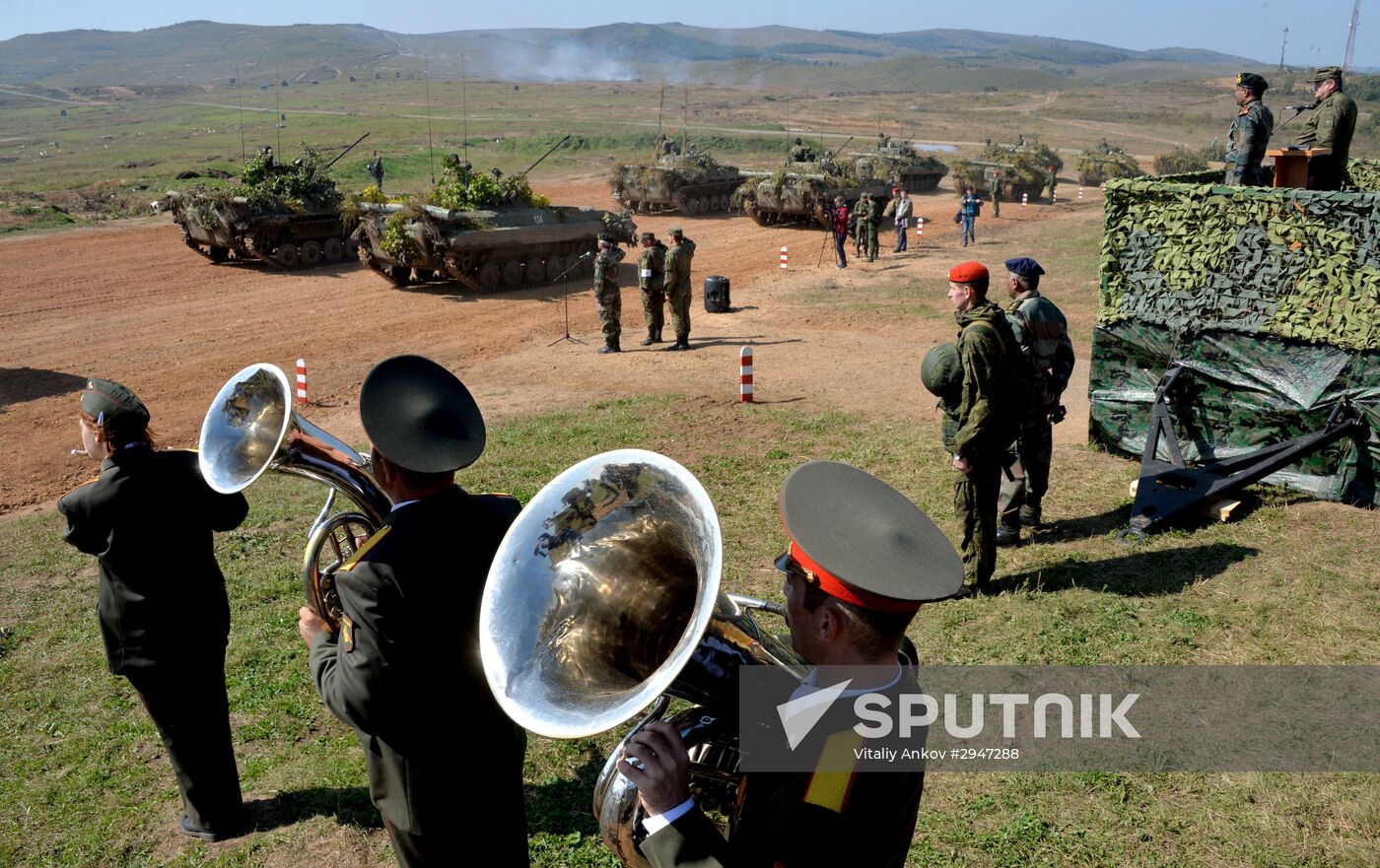 Indra 2016 Russian-Indian military exercise in Primorye Territory