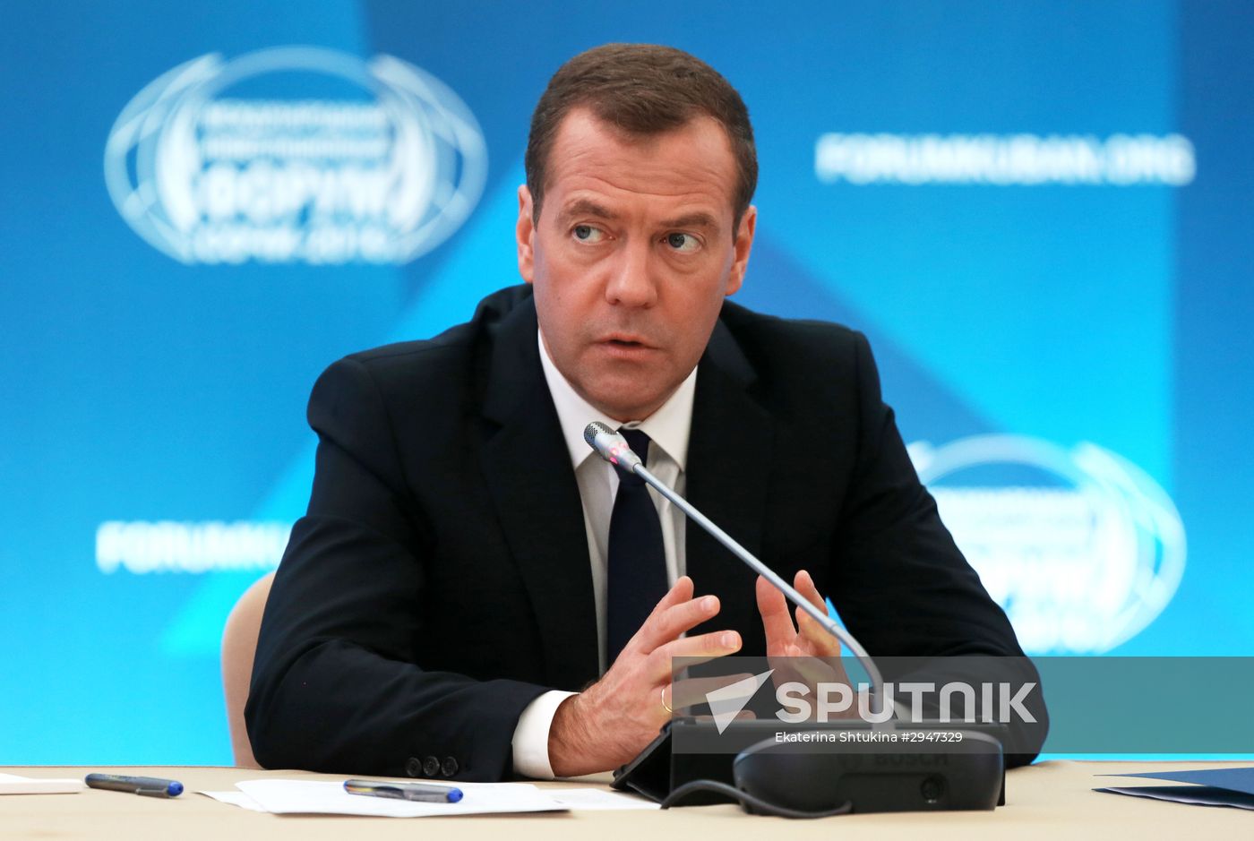 Prime Minister Dmitry Medvedev at Sochi International Investment Forum 2016