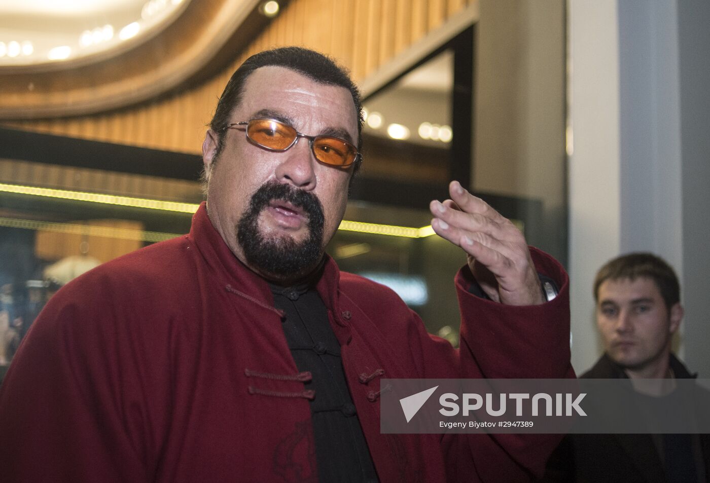 Cocktail party with Steven Seagal's participation