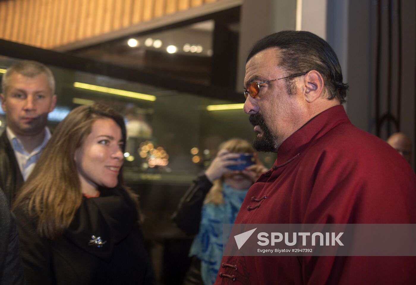 Cocktail party with Steven Seagal's participation