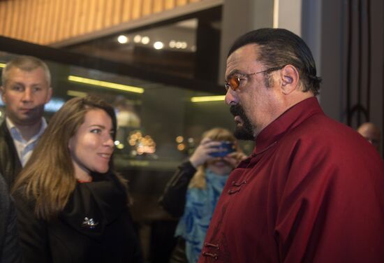 Cocktail party with Steven Seagal's participation