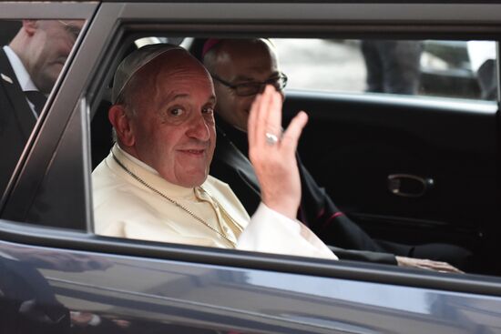 Pope visits Georgia