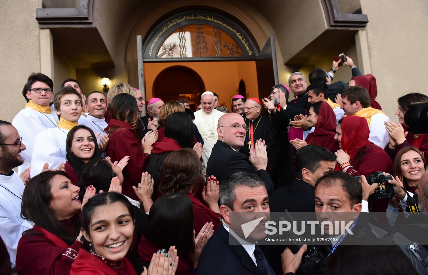 Pope visits Georgia