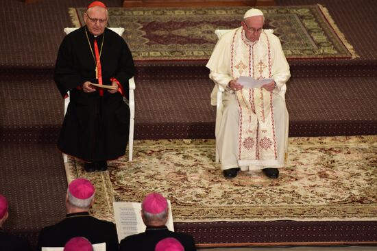 Pope visits Georgia