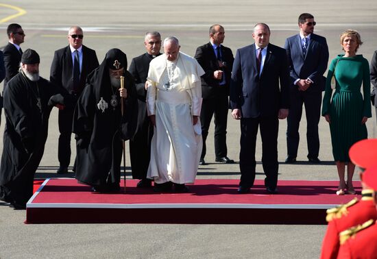 Pope visits Georgia