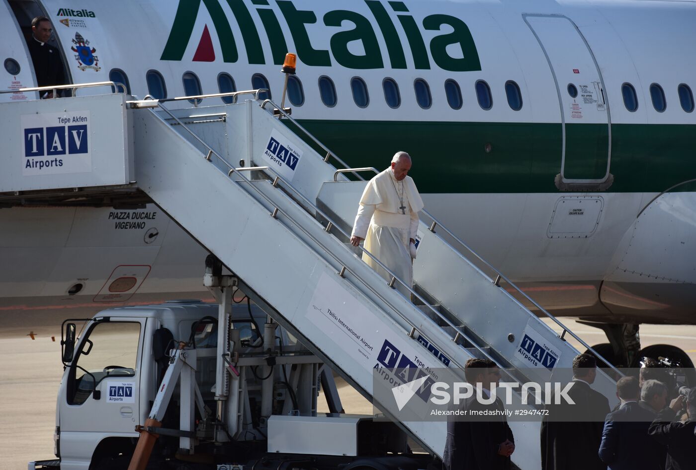 Pope visits Georgia