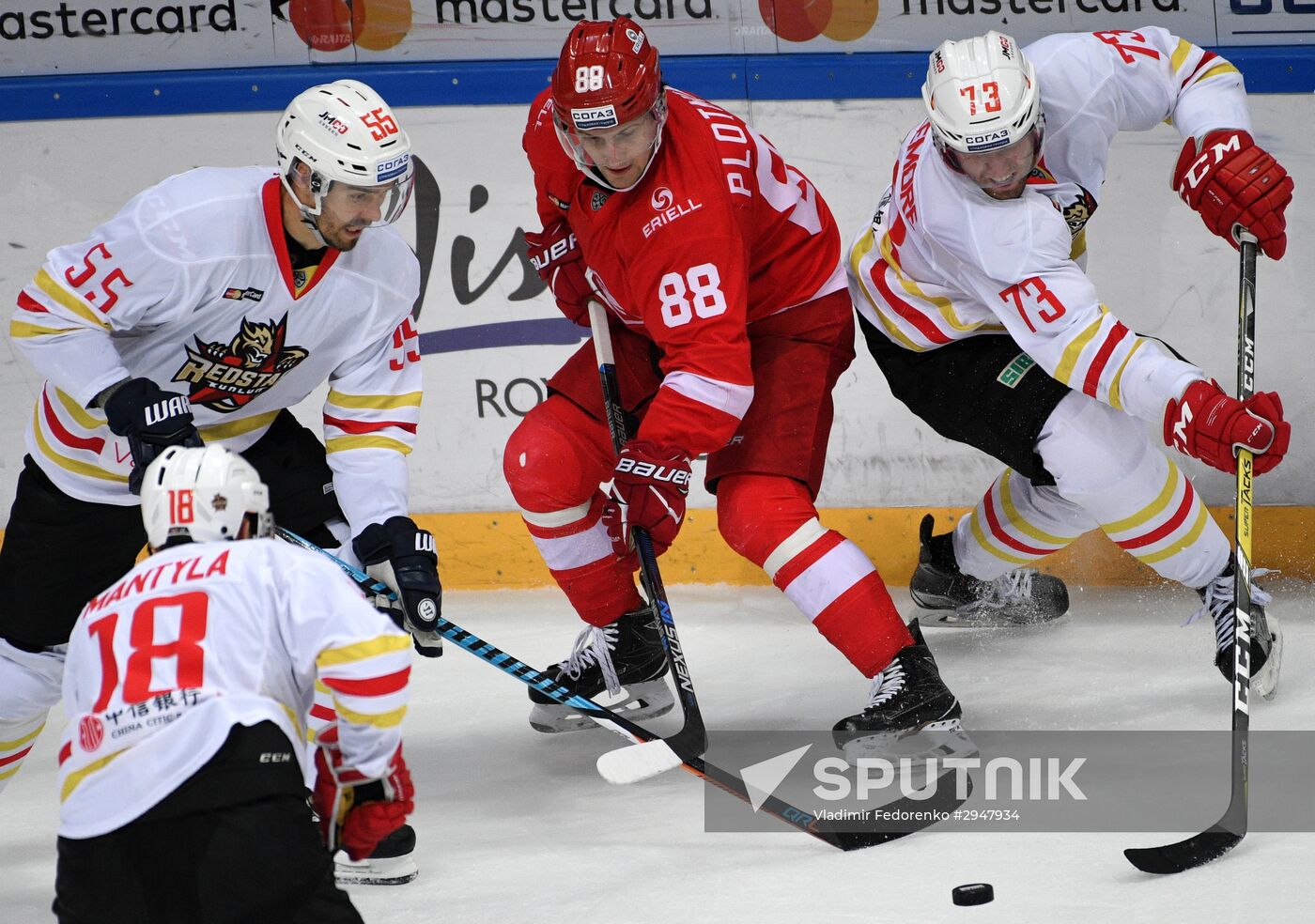 Kontinental Hockey League. Spartak vs. Kunlun Red Star