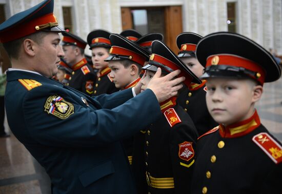 Great Patriotic War Museum hosts initiation ceremony for Suvorov Military School cadets