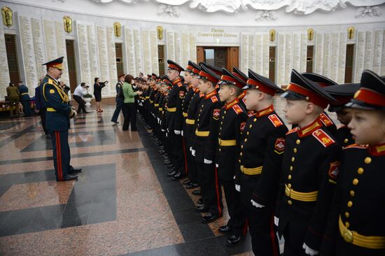 Great Patriotic War Museum hosts initiation ceremony for Suvorov Military School cadets