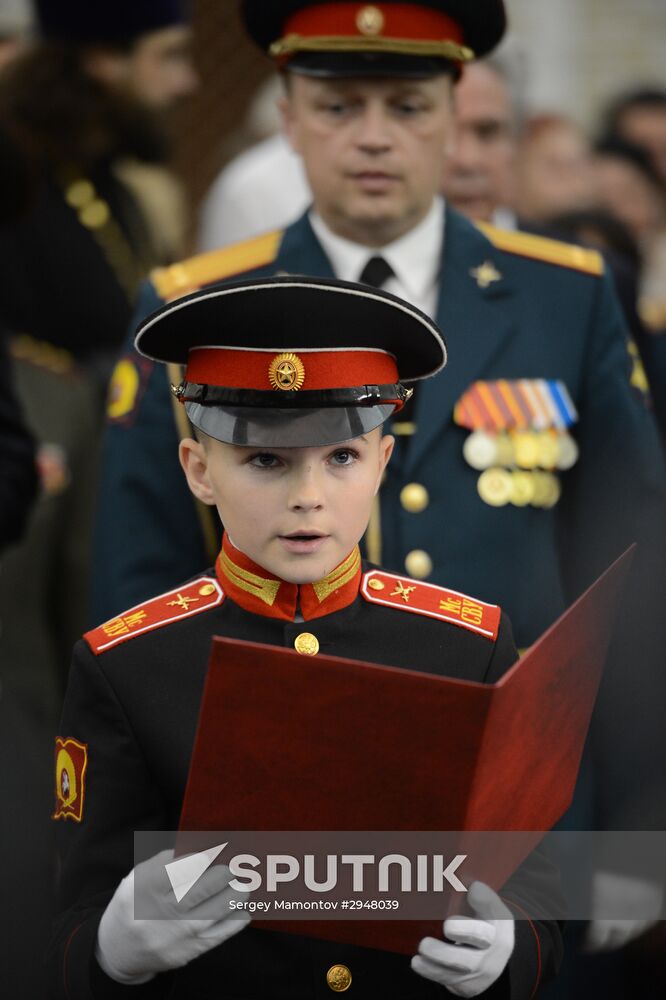 Great Patriotic War Museum hosts initiation ceremony for Suvorov Military School cadets