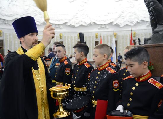 Great Patriotic War Museum hosts initiation ceremony for Suvorov Military School cadets