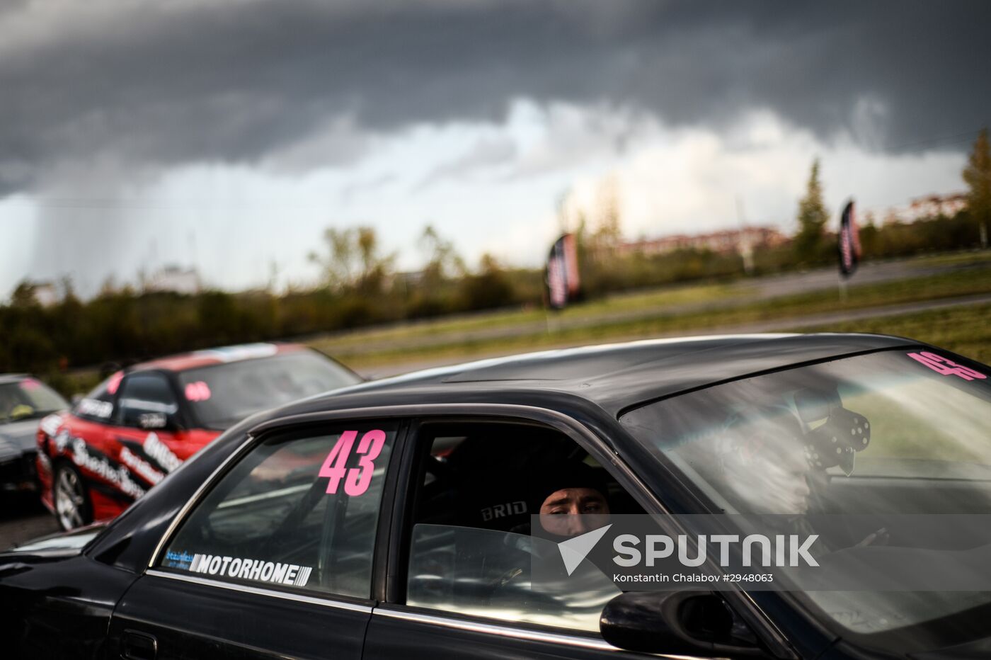 Drifting contest in Veliky Novgorod