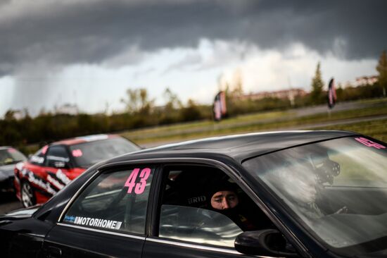 Drifting contest in Veliky Novgorod