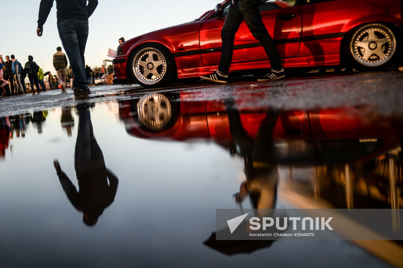 Drifting contest in Veliky Novgorod