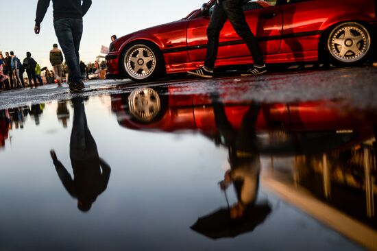 Drifting contest in Veliky Novgorod