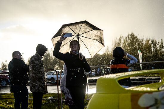 Drifting contest in Veliky Novgorod