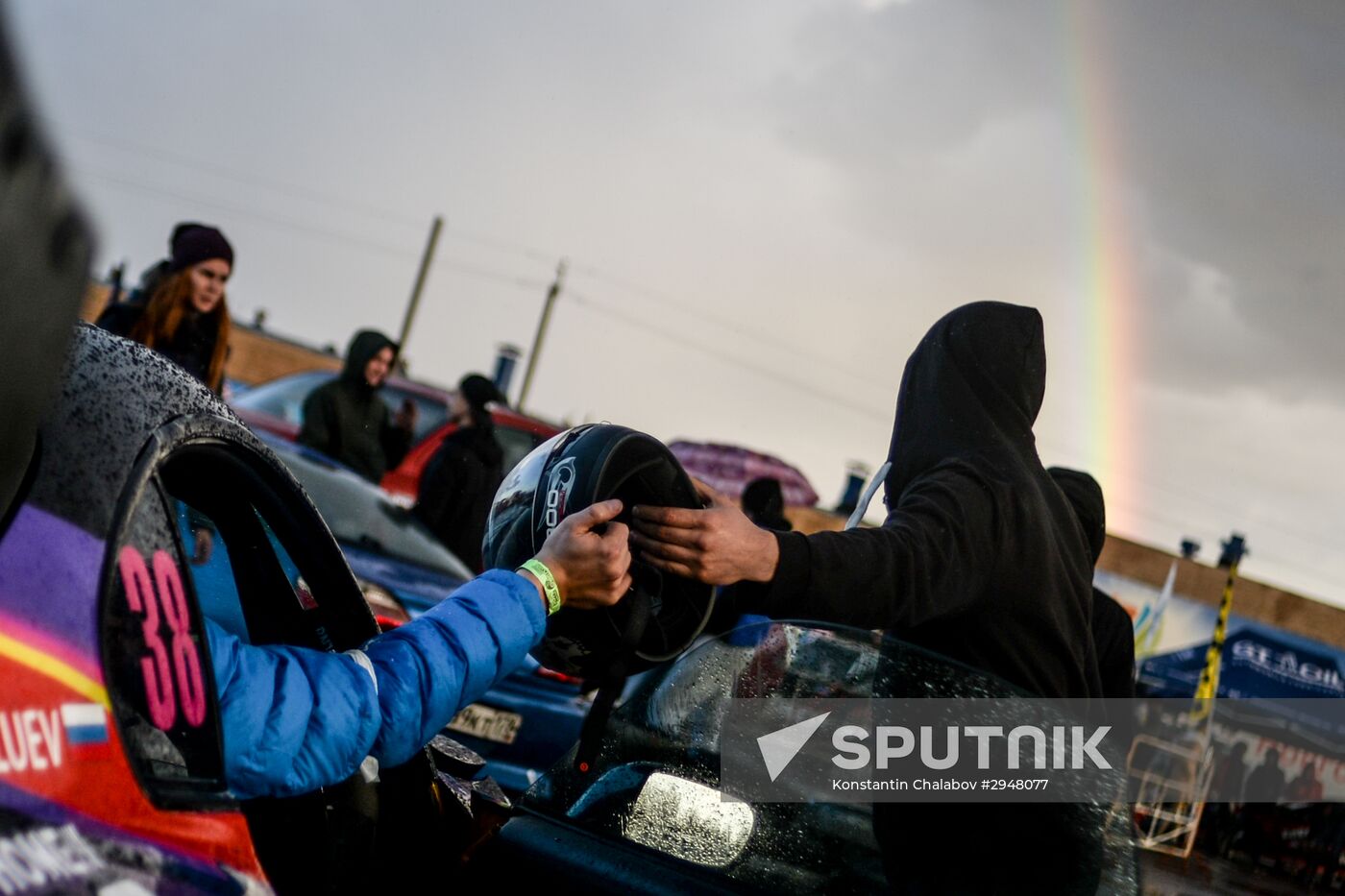 Drifting contest in Veliky Novgorod