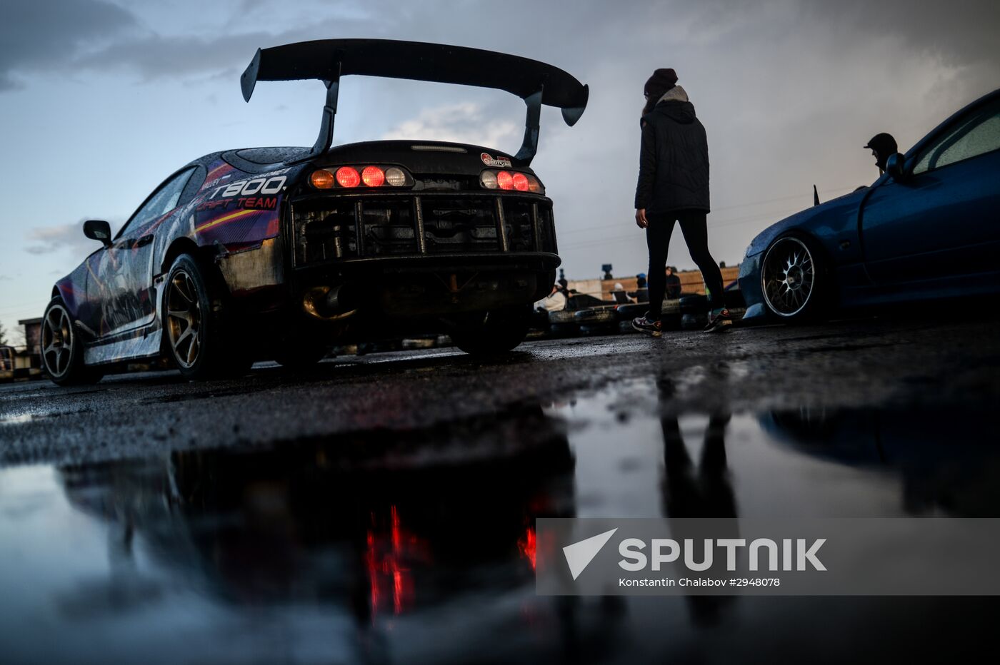 Drifting contest in Veliky Novgorod