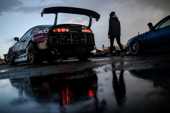 Drifting contest in Veliky Novgorod