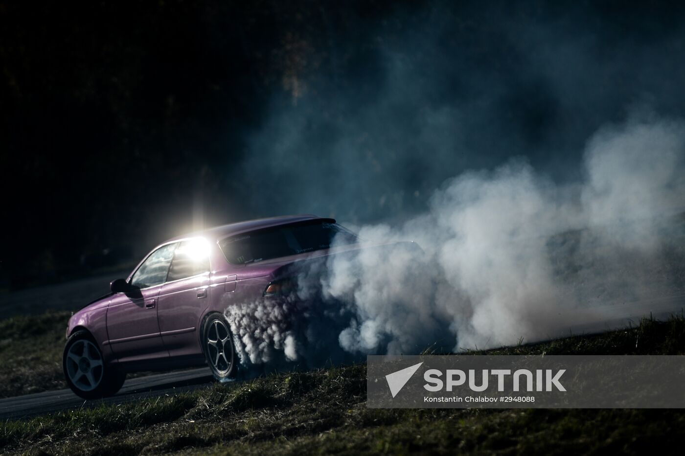 Drifting contest in Veliky Novgorod