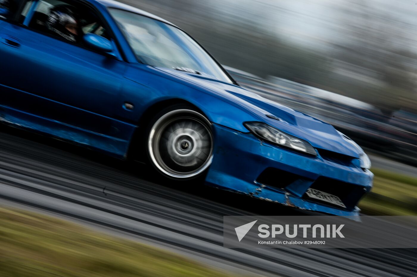 Drifting contest in Veliky Novgorod