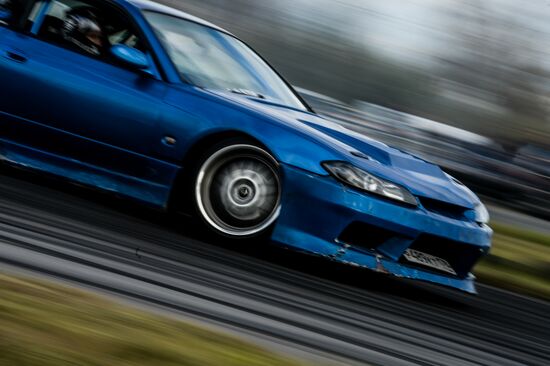 Drifting contest in Veliky Novgorod