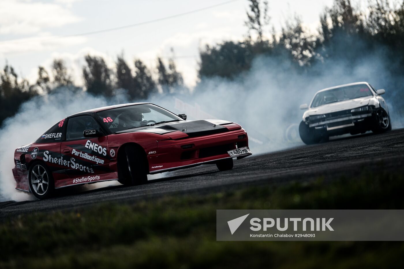 Drifting contest in Veliky Novgorod