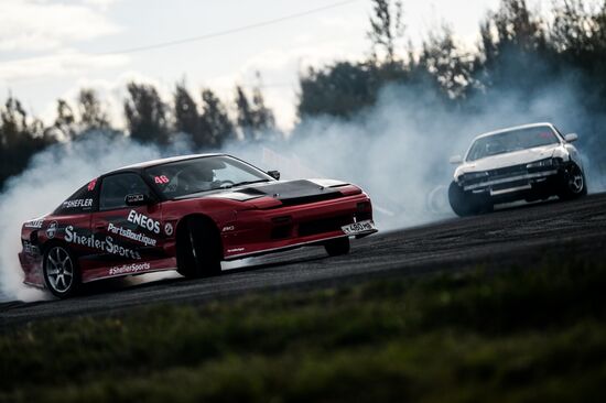 Drifting contest in Veliky Novgorod