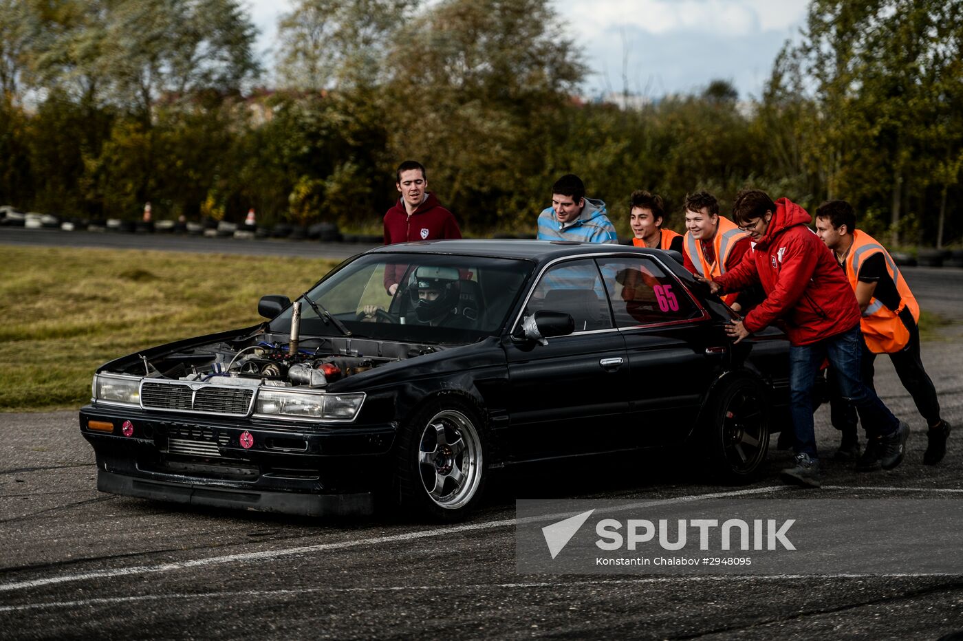 Drifting contest in Veliky Novgorod