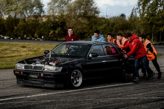 Drifting contest in Veliky Novgorod