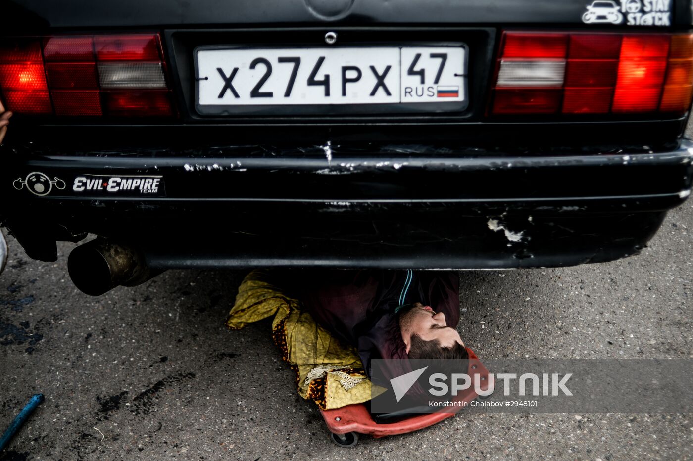 Drifting contest in Veliky Novgorod