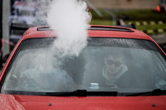 Drifting contest in Veliky Novgorod
