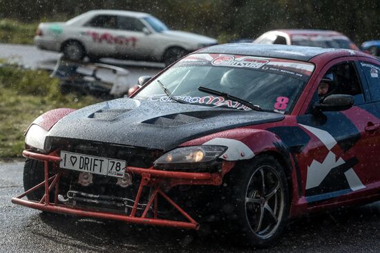 Drifting contest in Veliky Novgorod