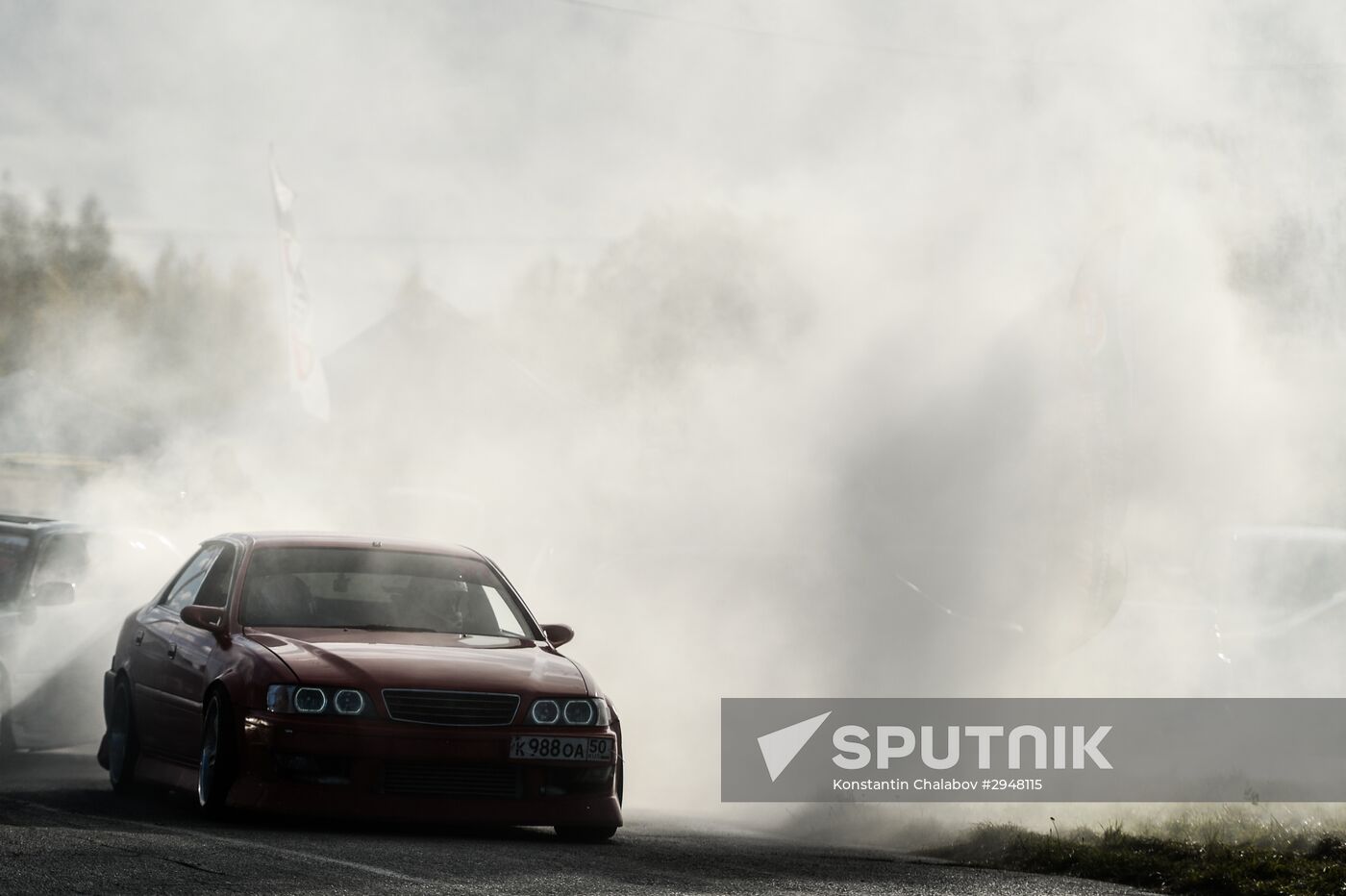 Drifting contest in Veliky Novgorod