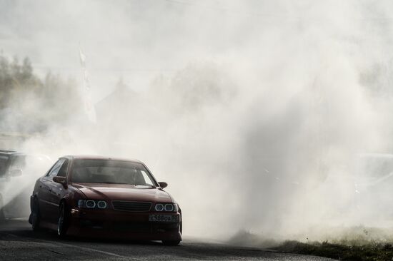 Drifting contest in Veliky Novgorod