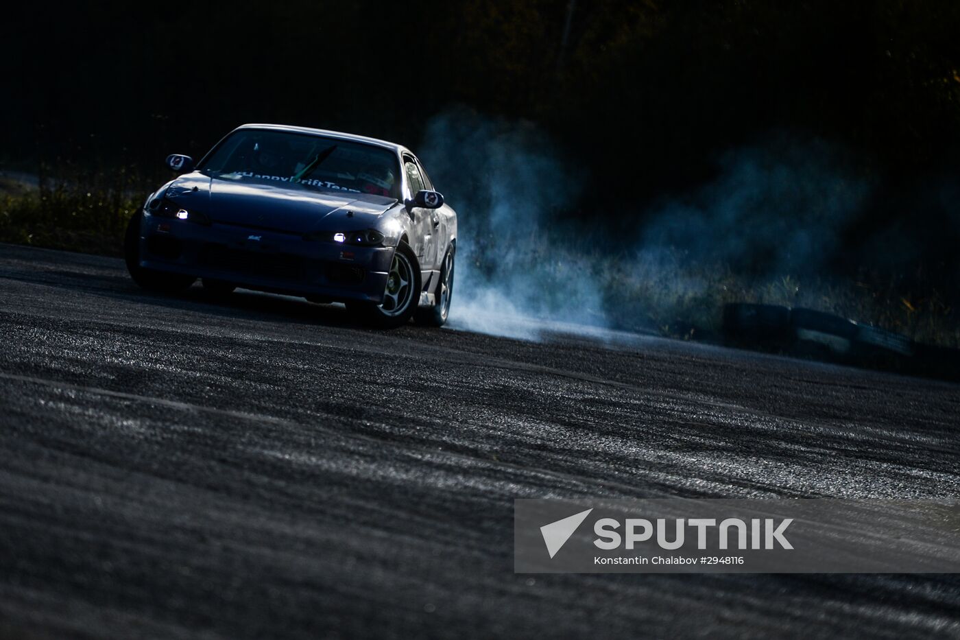 Drifting contest in Veliky Novgorod