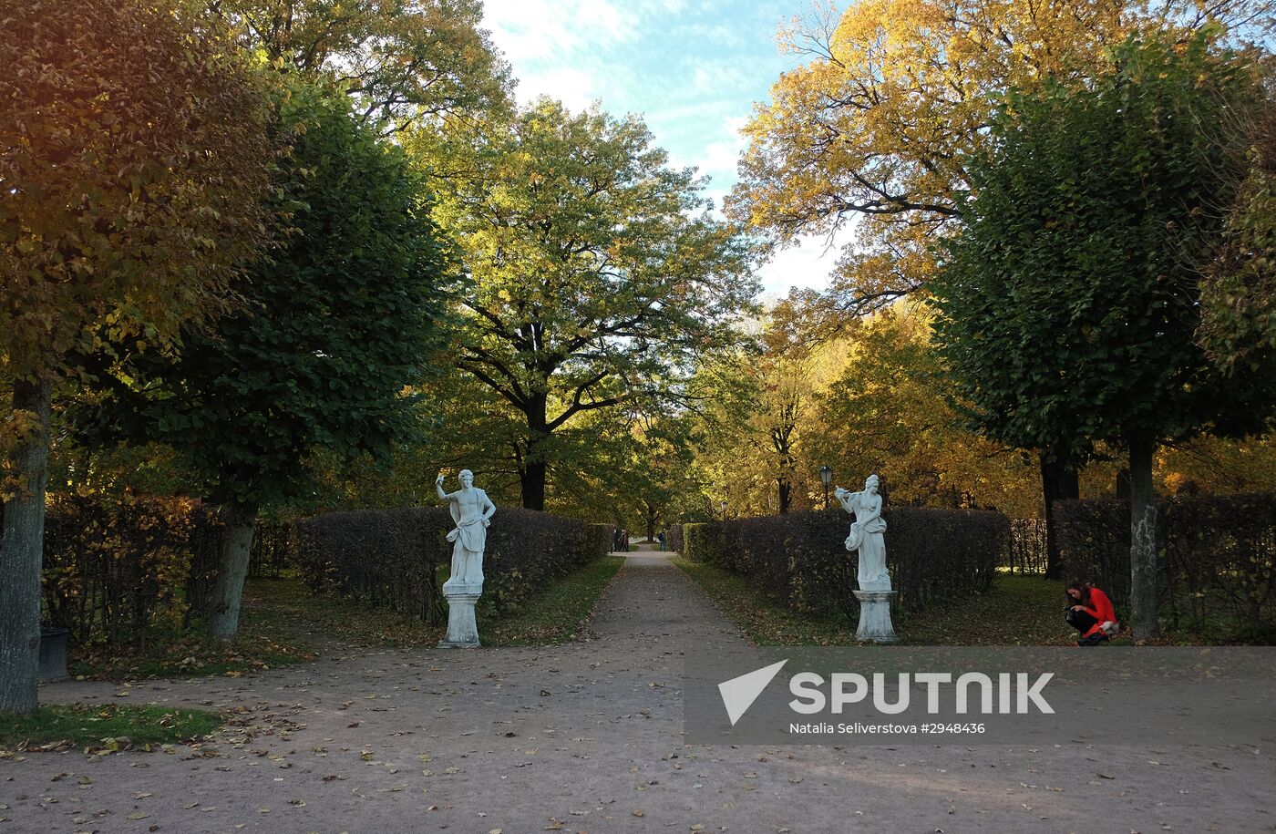 City residents relax in Kuskovo